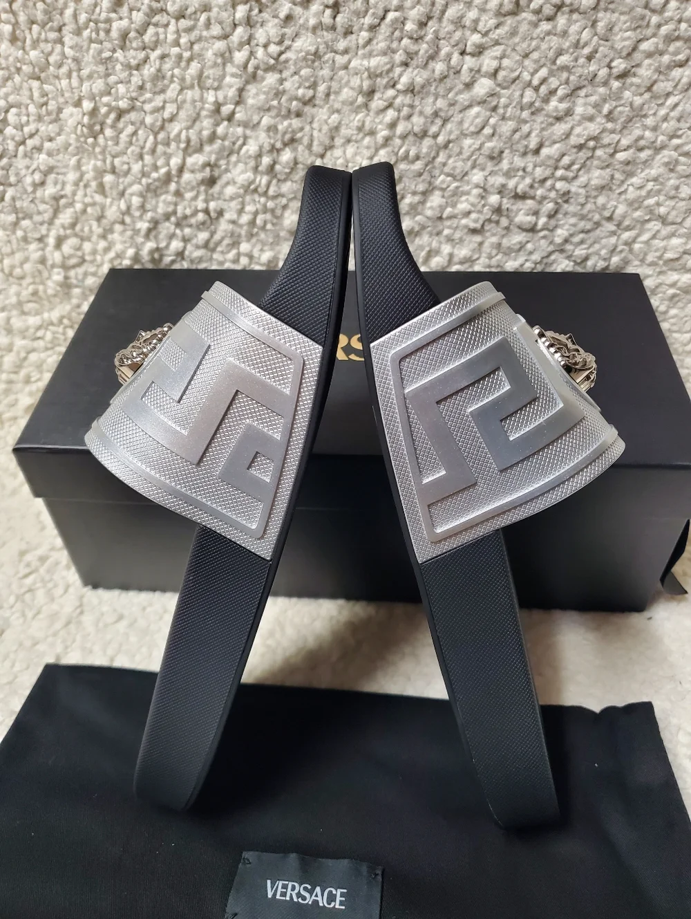 Versace Medusa Rubber Slides - Picture 7 of 12